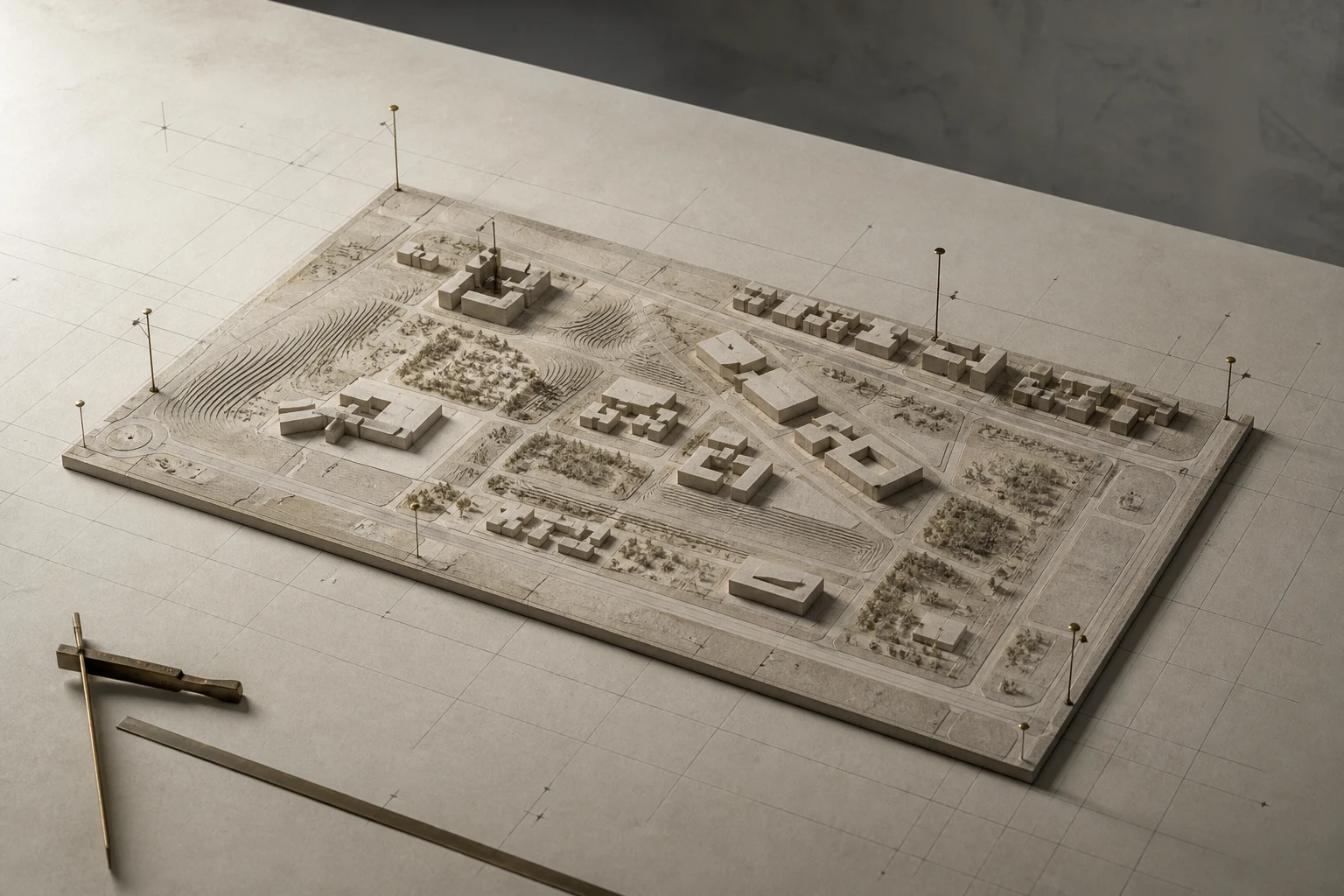 Conceptual architectural artefact illustrating planning